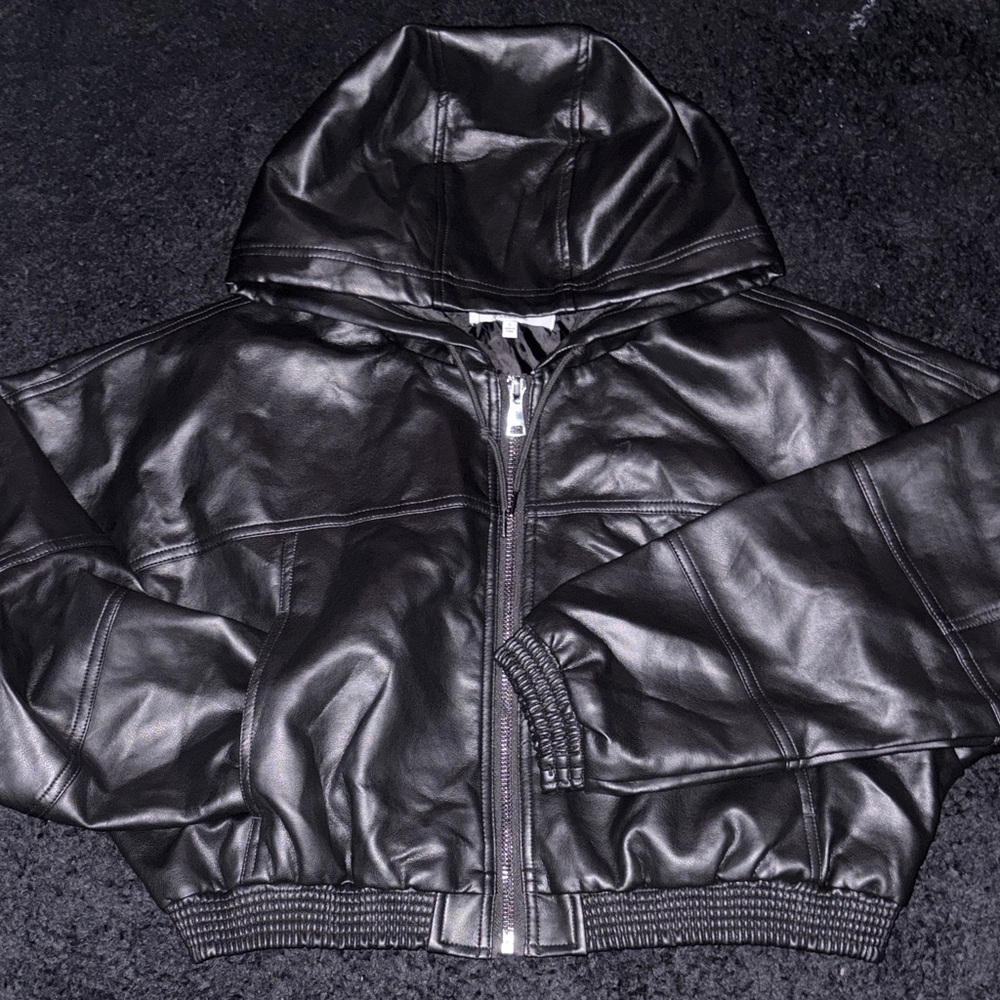 Women's Black Hooded Jacket